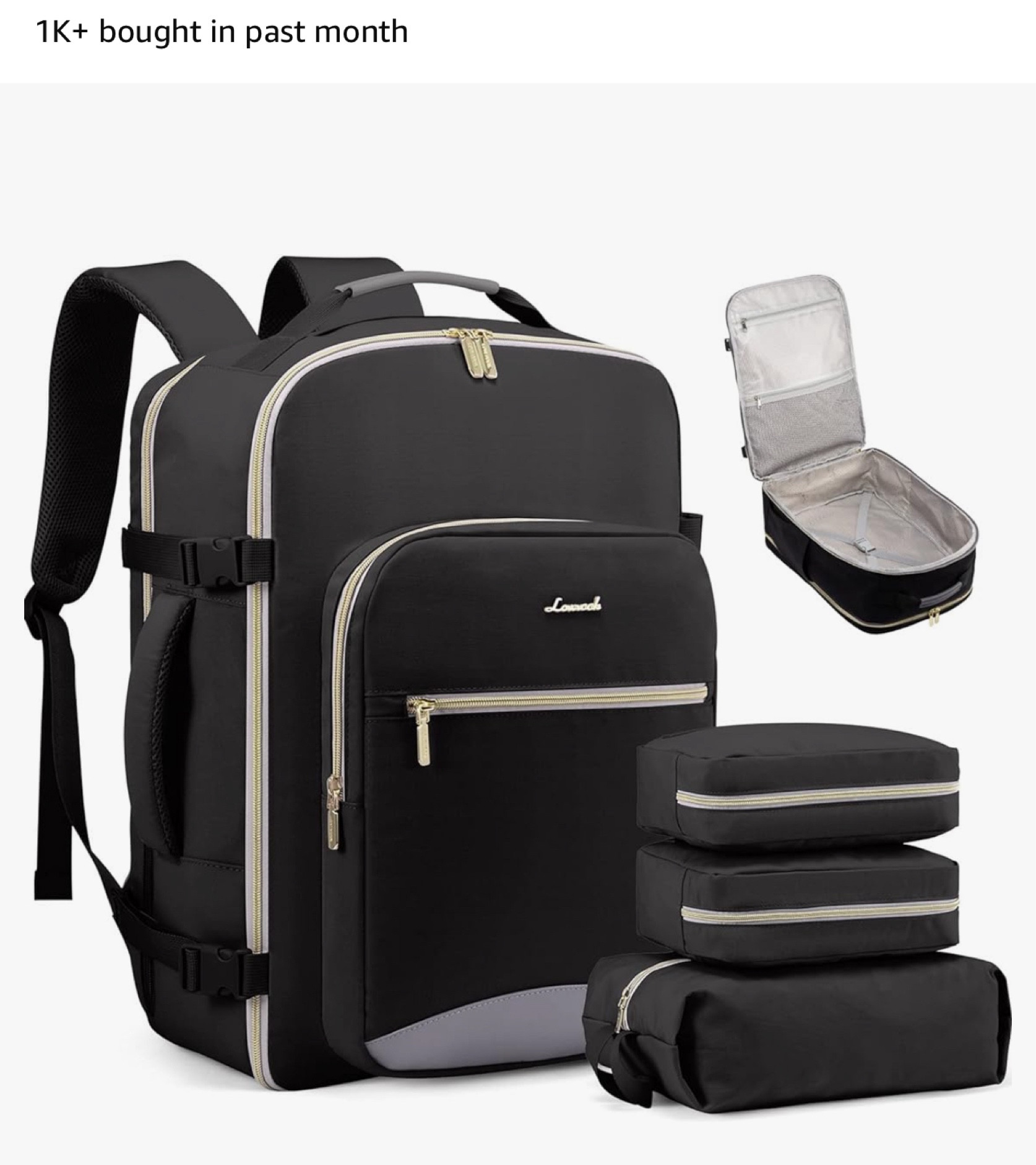 Travel backpack that fits a lot ! Perfect size for “personal item” dimensions but fits as much as a carry on! I use this as my personal item and still bring my carry-on too !

#LTKFindsUnder50 #LTKFallSale #LTKTravel