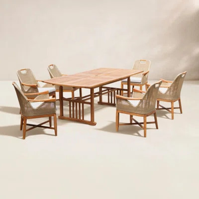 Cotesfield 6 - Person Teak Outdoor Dining Set With Cushions | Wayfair North America