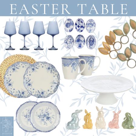 Easter Table #lunch #brunch #dinner #tablescape #blueandwhite #chinoiserie #dillards #plates #easter #easterdecor

#LTKSeasonal #LTKparties #LTKhome