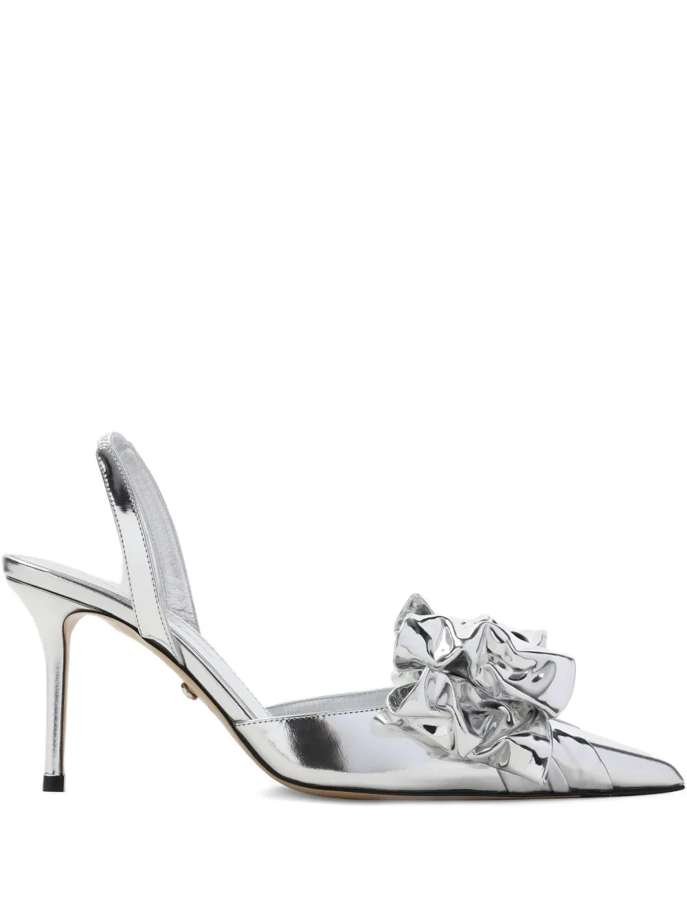 MACH & MACH bow-embellished Slingback Pumps | Grey | FARFETCH | Farfetch Global