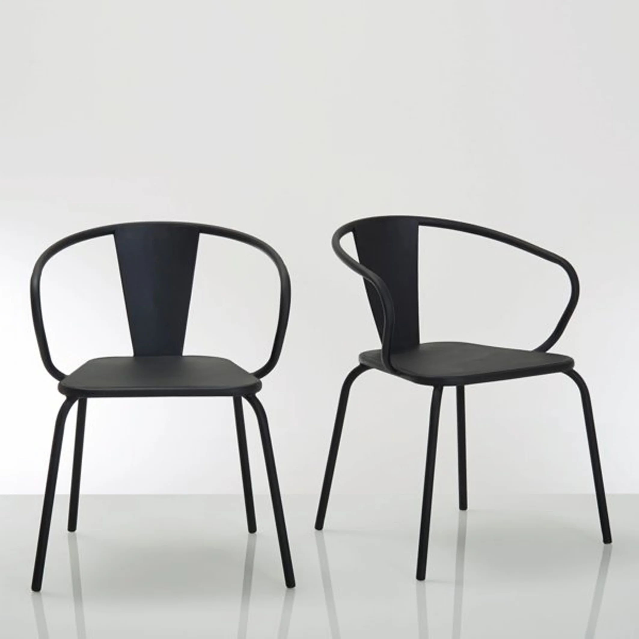 Oblice Set of 2 Metal Garden Chairs | La Redoute (UK)