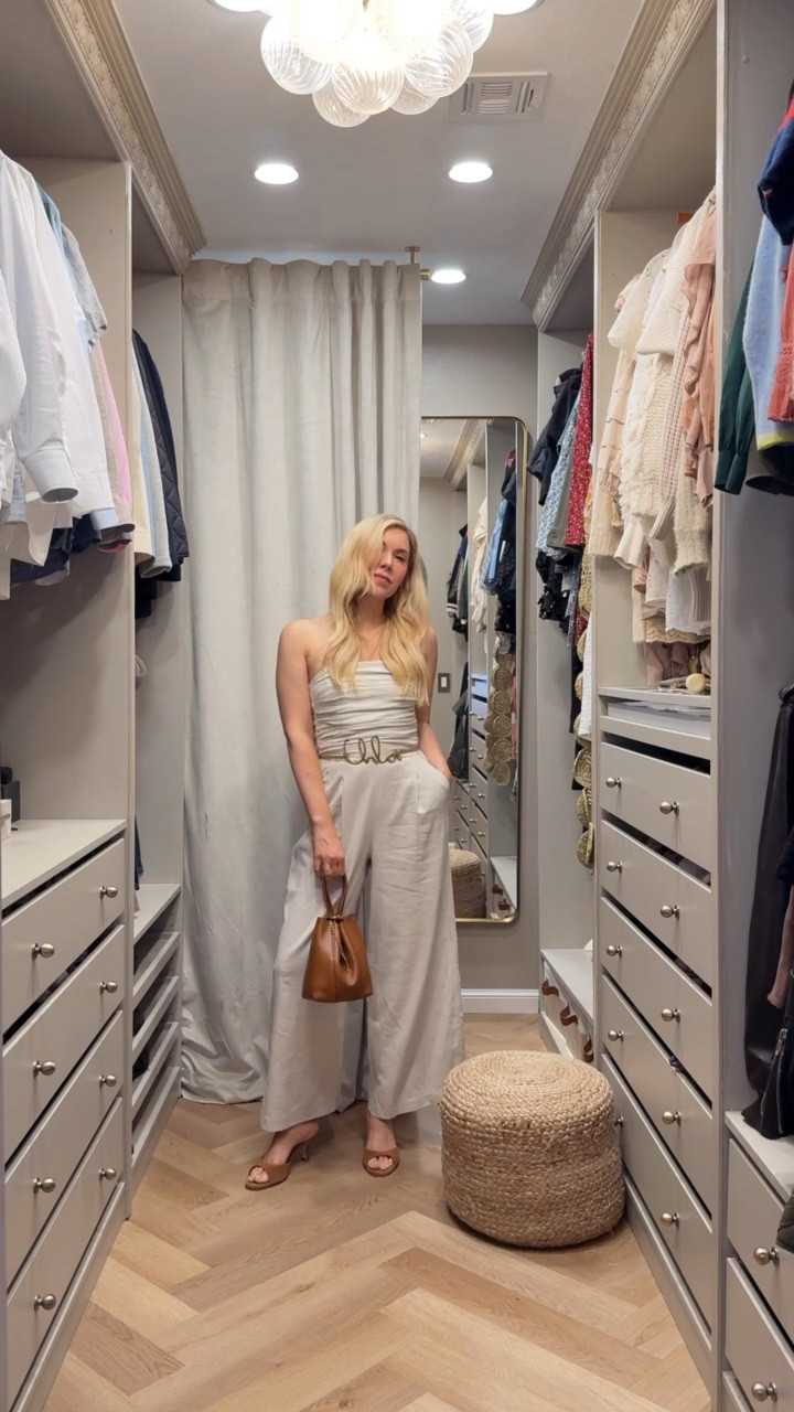 This is the perfect summer jumpsuit. (Stays up too!)
Linked to where to get this Chloe belt and Chloe bag for less 👏🏻

Summer outfit 
Summer
Vacation outfit

#LTKdayinmylife #LTKgrwm #LTKootd