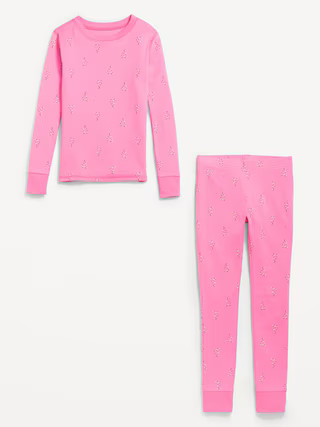 Printed Snug-Fit Graphic Pajama Set for Girls | Old Navy (US)