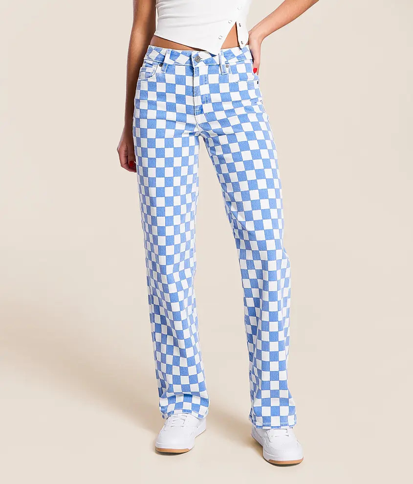 Logan Dad Checkered Stretch Jean | Buckle