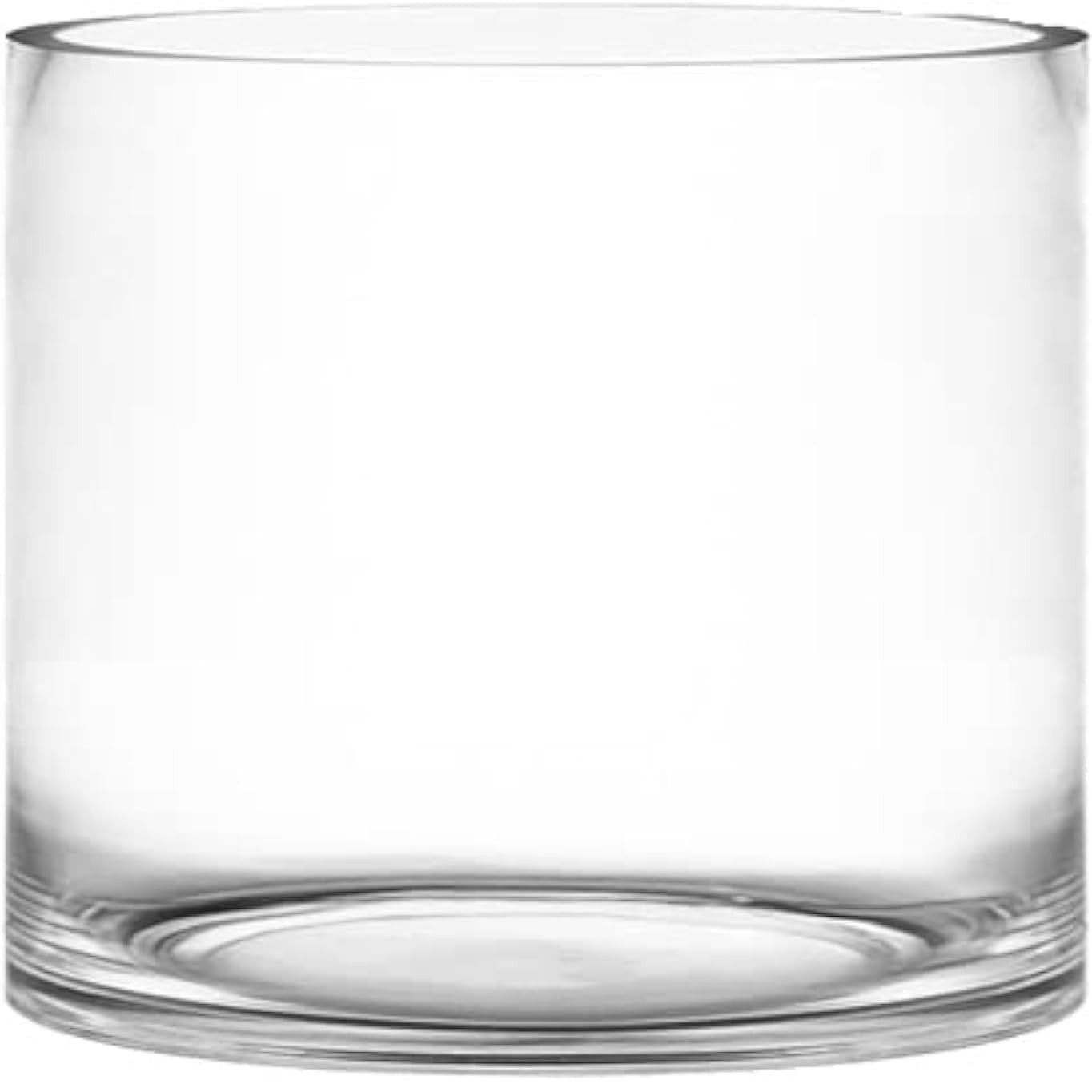 CYS Excel Glass Cylinder Vase – 7" Wide x 6" Tall | Best for 3” Pillar Candles and Floating C... | Amazon (US)