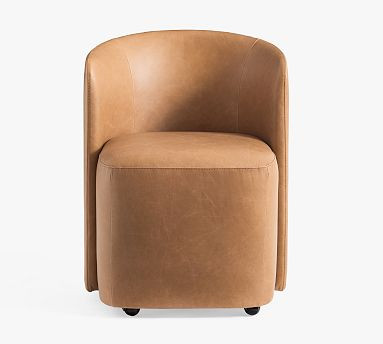 Preston Leather Dining Chair | Pottery Barn (US)