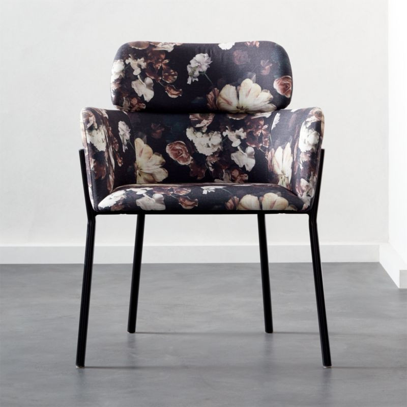 Azalea Floral Dining Chair + Reviews | CB2 | CB2