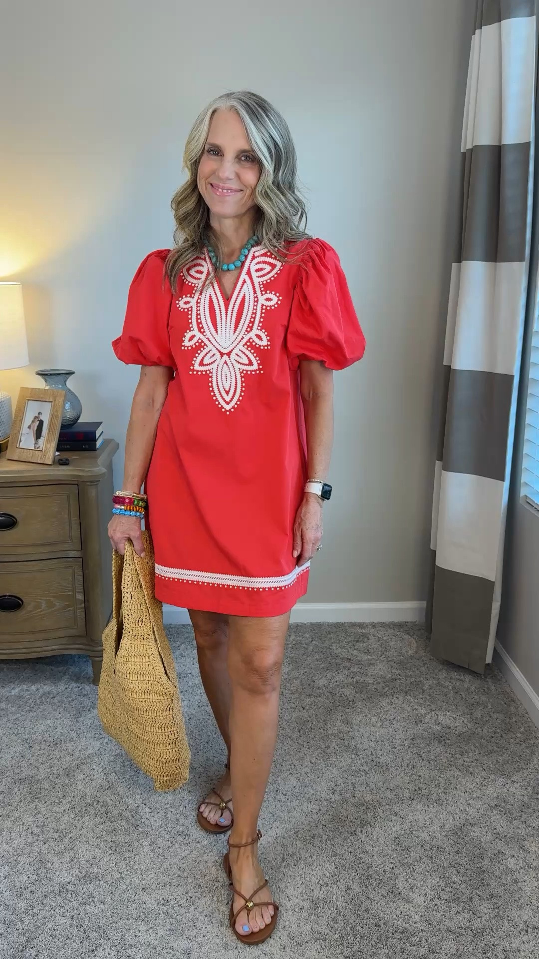 Use code COAST15 for 15% off your purchase. Wearing XS. Cute summer dress, vacation look, workwear. Use COAST20 on bracelets

#LTKootd #LTKgrwm #LTKOver40