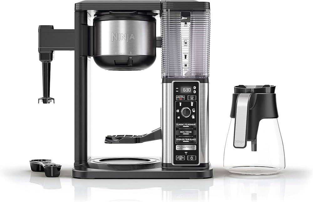 Ninja CM400C, Specialty Coffee Maker with Fold-Away Frother and Glass Carafe, Six Brew Sizes, Bla... | Amazon (CA)
