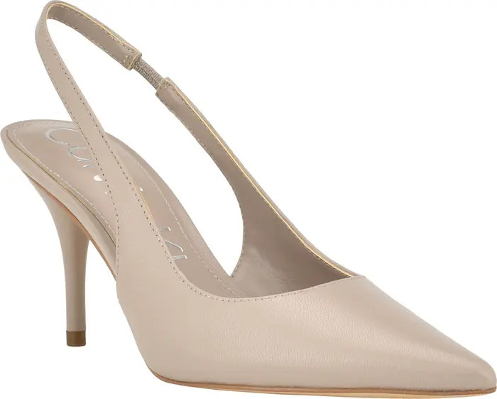 Calvin Klein Cinola Slingback Pointed Toe Pump (Women) | Nordstrom | Nordstrom