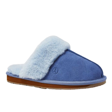 Women's Suede Furry Lined Indoor Outdoor Slippers | Lands' End (US)