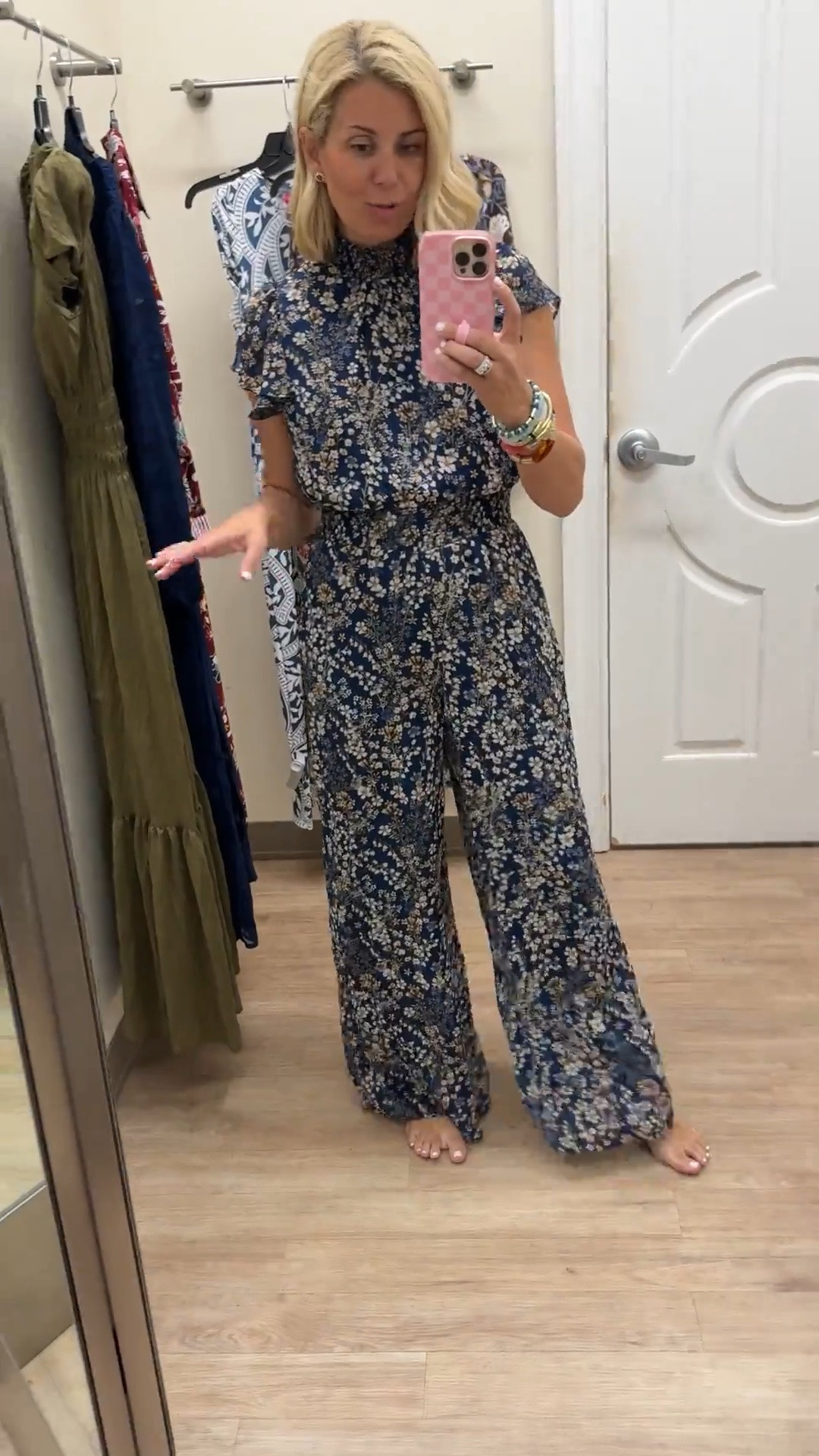 Obsessed with this jumpsuit. It’s the most beautiful print! I’m in a small petite.

#LTKgrwm #LTKmomlife #LTKSaleAlert