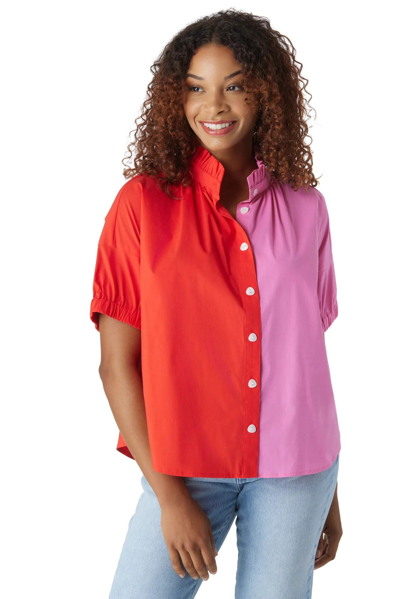 Britt Top in Snapdragon Colorblock | CROSBY by Mollie Burch | CROSBY by Mollie Burch