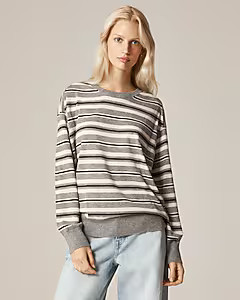 Featherweight cashmere relaxed crewneck sweater | J. Crew US