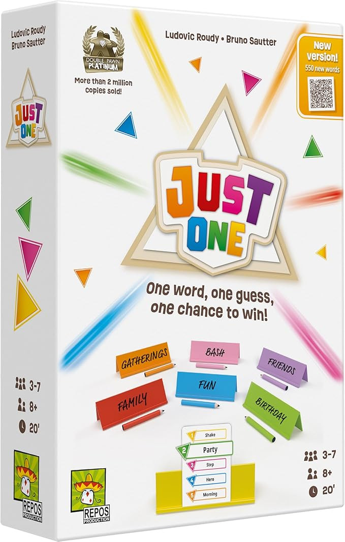 Asmodee Just One Party Game (2025 Refresh) - Cooperative Mystery Word Guessing Fun for Family & F... | Amazon (US)