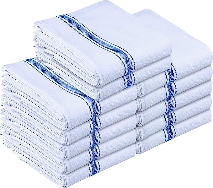 Utopia Towels Dish Towels, 15 x 25 Inches, 100% Ring Spun Cotton Super Absorbent Linen Kitchen To... | Amazon (US)