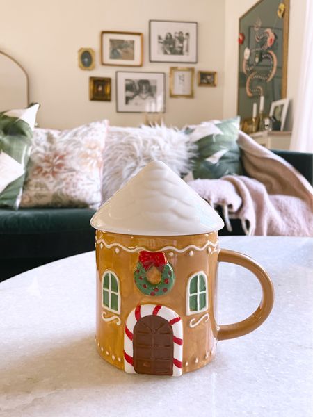 World market Gingerbread House Figural Lidded Mug, Christmas cup, holiday decor, gift ideas, budget friendly, coffee, tea, affordable, stocking stuffer, under $15, for the home, in the kitchen, target, 3d mugs

#LTKunder50 #LTKunder100 #LTKHoliday