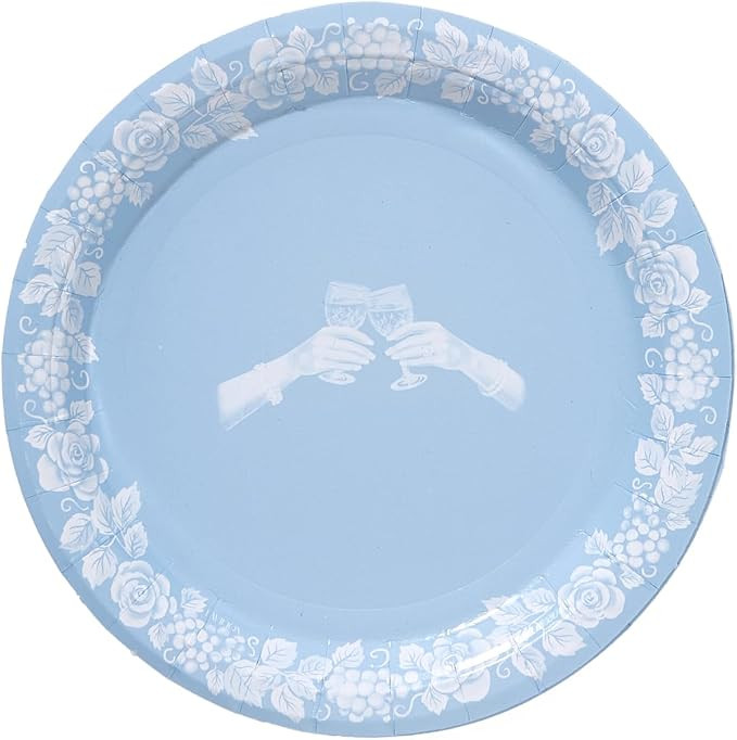 Wine Society Disposable Paper Plates – 50 Pack 6” Mini Appetizer & Dessert Plates for Wine Ta... | Amazon (US)