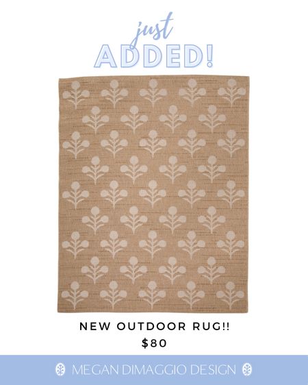 Yay!! Our best selling bloom jute block print rug was just released in an OUTDOOR version!! 🙌🏻☀️ snag it here for way less than the retail version, just $80!! 🏃🏼‍♀️🏃🏼‍♀️🏃🏼‍♀️

#LTKSeasonal #LTKHome #LTKFindsUnder100
