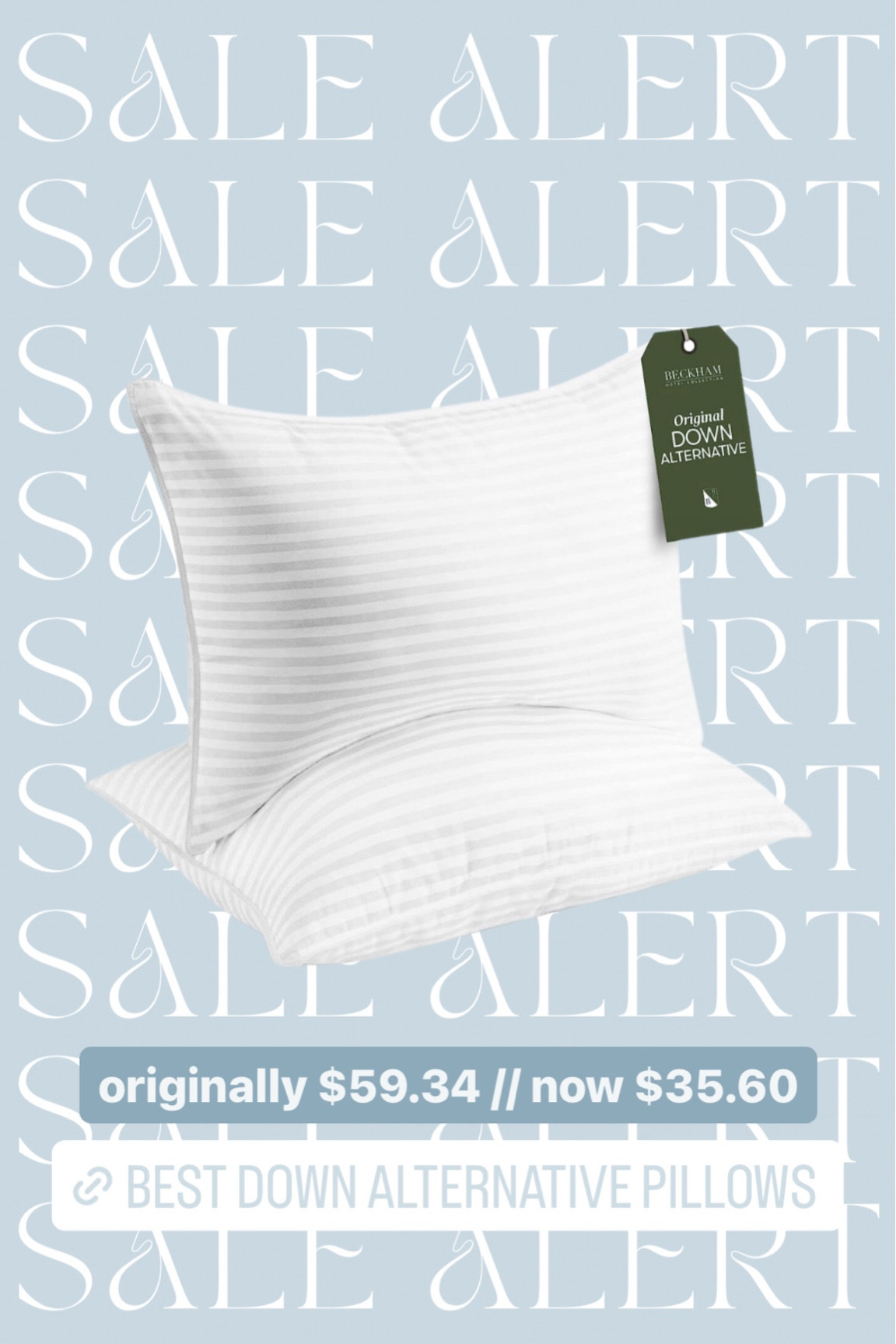 Best Down Alternative Pillows from Amazon are on SALE! Grab them here, we have them in our bedroom and our guest bedroom and they are beyond comfy! #amazonfinds #amazonhome #pillows 

#LTKhome #LTKunder50