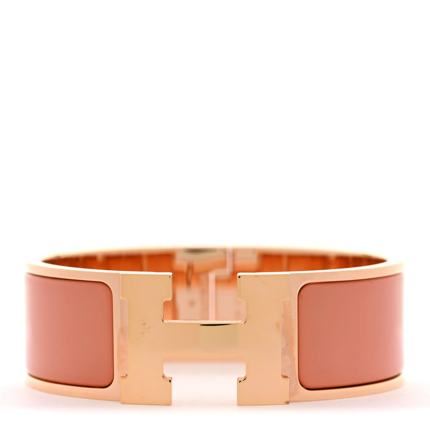 Enamel Wide Clic Clac H Bracelet PM Mango | FASHIONPHILE (US)