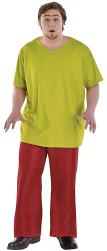 Party City Shaggy Costume for Men - Scooby-Doo Costume Includes Short-Sleeved Shirt & Bell Bottoms Pants with Elastic Waistband - Costumes for Halloween, Birthday Parties, & Themed Events Multi | Amazon (US)