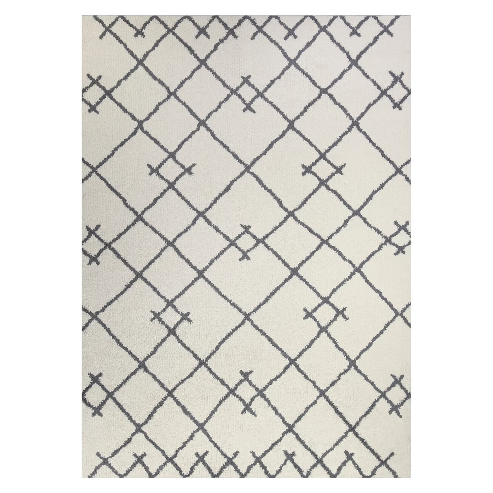 5'X7' Kenya Fleece Geometric Design Tufted Area Rug - Project 62™ | Target