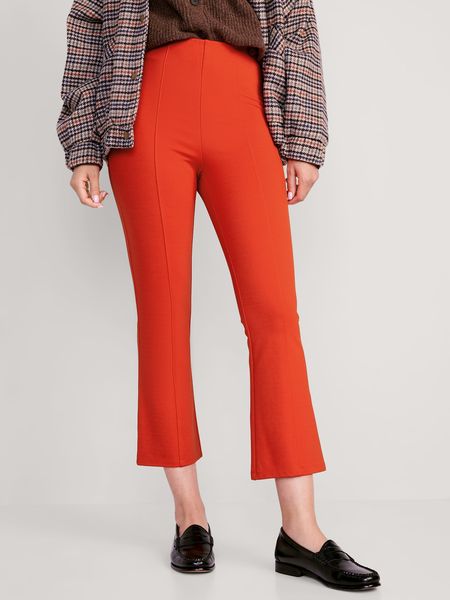 Extra High-Waisted Stevie Crop Kick Flare Pants | Old Navy (US)