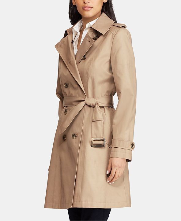 Belted Water Resistant Trench Coat, Created for Macy's | Macys (US)