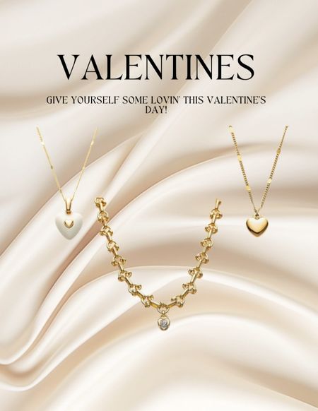 Treat yourself this Valentines with these adorable necklaces. Super affordable, sleek, elegant perfect for Valentine’s ♥️


#giftsforher
#valentines

#LTKGiftGuide #LTKSeasonal #LTKstyletip