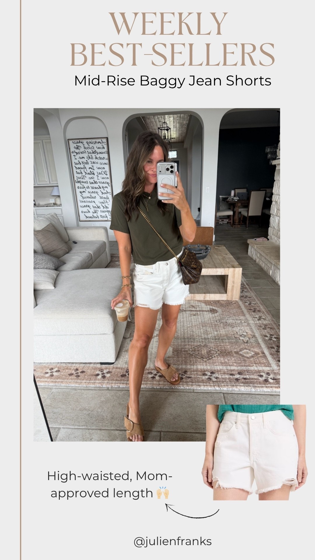 The cutest white jean shorts without the hefty price tag! Such a great length and high-waisted, so good for summer

#LTKmomlife #LTKgrwm #LTKootd