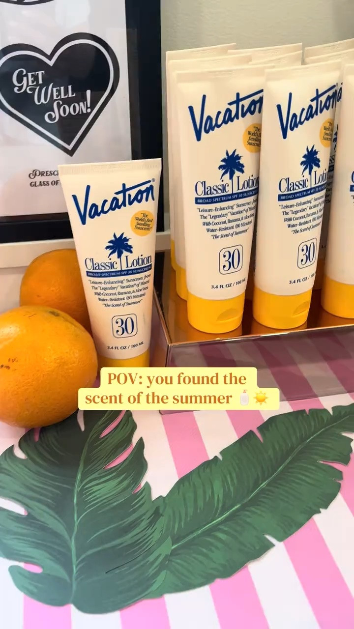 ☀️ Scent of the summer = Vacation Inc SPF 30 🌴🍌🥥

Not all sunscreens are created equal, and this one smells like a tropical vacation in a bottle. Lightweight, SPF 30 protection, and hands down the BEST smelling sunscreen I’ve ever tried.

Sun protection + summer vibes? Yes, please. ✨

#VacationInc #VacationSunscreen #SPF30 #ScentOfTheSummer #SummerEssentials

#LTKSeasonal #LTKSwim #LTKTravel