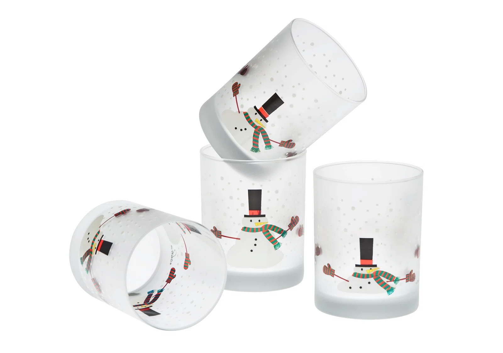 Culver Melting Snowman 14 oz. Whiskey Glass (Set of 4) | Wayfair North America