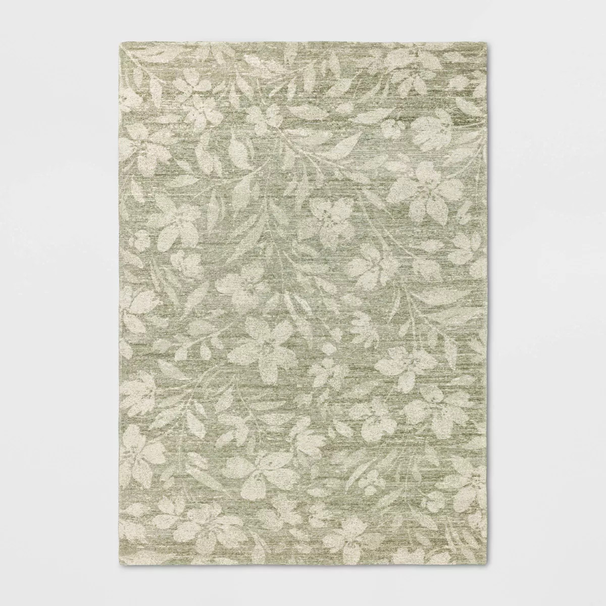 7'x10' Botanical Flatweave Area Rug Green - Threshold™ | Target