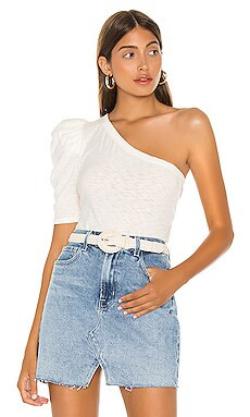 Nation LTD Paulina One Shoulder Tee in Off White from Revolve.com | Revolve Clothing (Global)