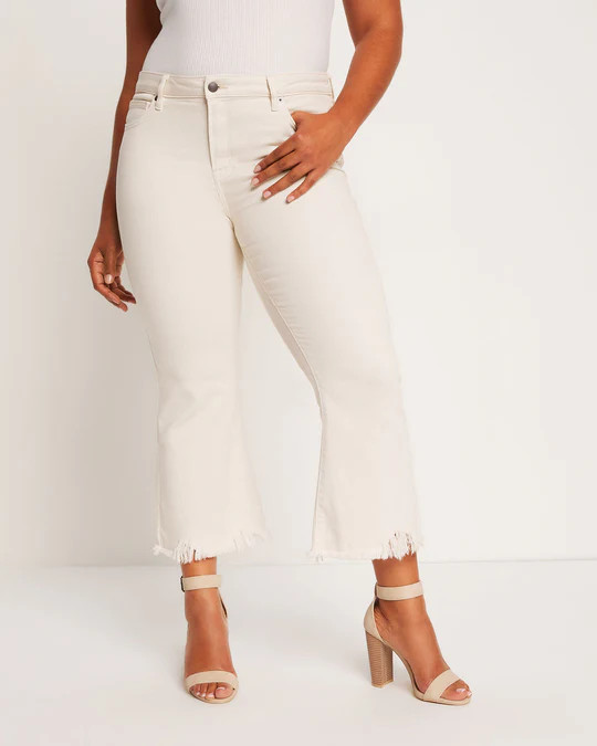 Berkeley Crop Kick Flare Jeans | VICI