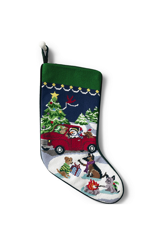 Needlepoint Personalized Christmas Stocking - Lands' End | Lands' End (US)