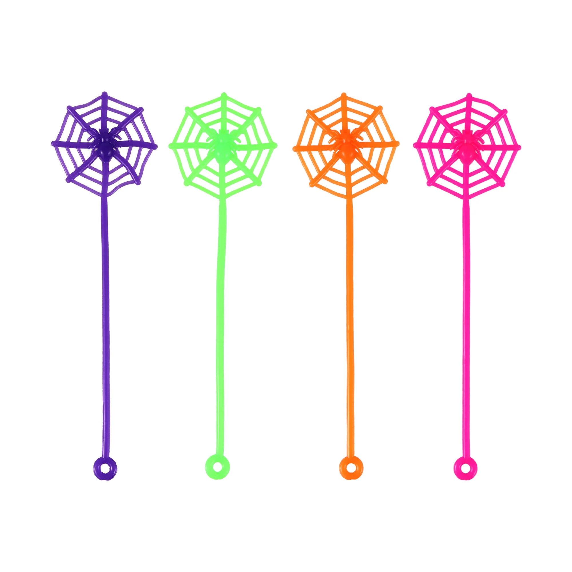 Halloween Sticky Spider Webs,8 Pieces,4 Different Colors, Ages 3+, Party Favor, by Way to Celebra... | Walmart (US)