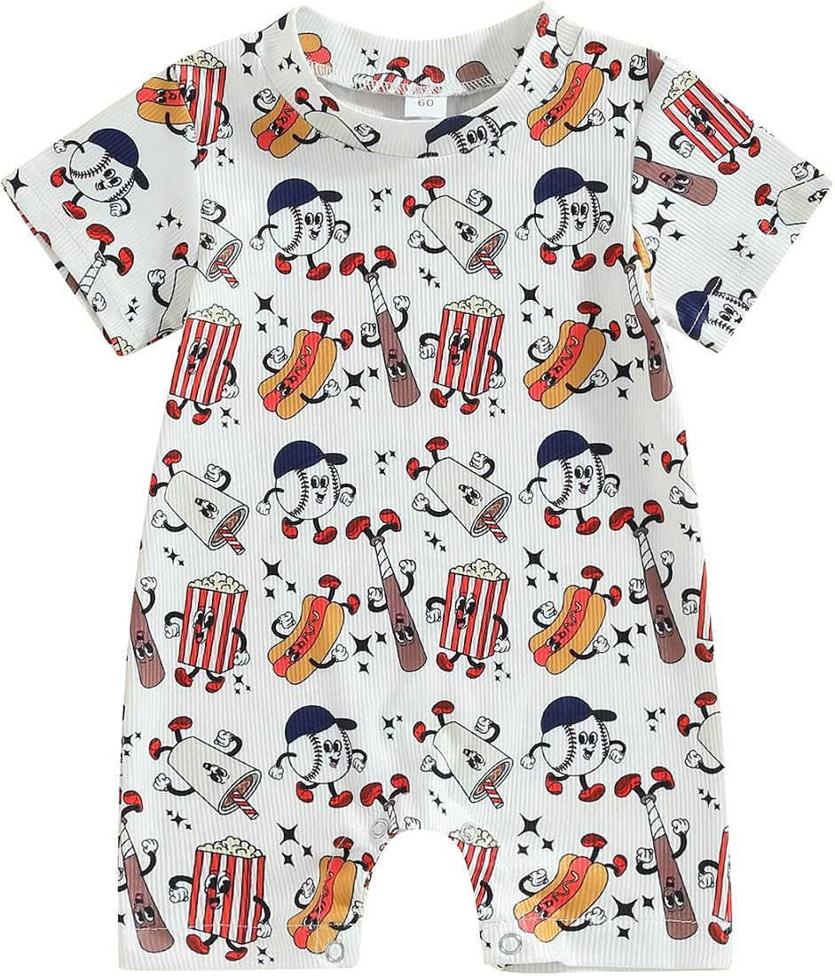 Muasaaluxi Western Baby Girl Boy Clothes Short Sleeve Cow Print Romper One Piece Bodysuit Shorts ... | Amazon (US)