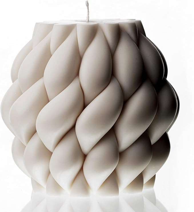 LAWA Knot Ball Candle - Large Beautiful Handmade Pillar Scented Soy Wax Elegant Bubble Aesthetic ... | Amazon (US)