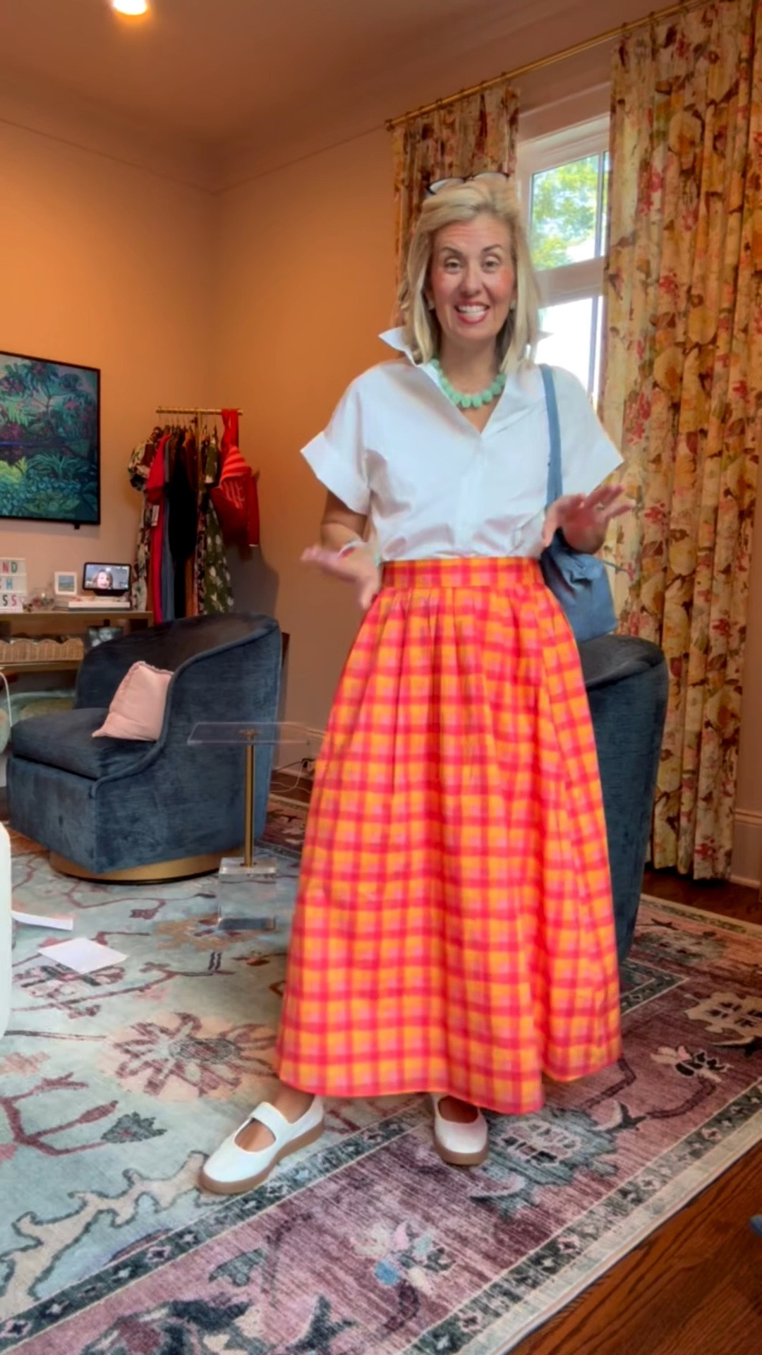 Styling a teacher look with this skirt on major sale!! Cute, classy and comfortable!! 
Top - xs
Skirt - small
Shoes - 7.5 (sized 1/2 down)

Codes -
Allie + Bess - Catherine30 for 30% off today only 

#LTKSaleAlert #LTKPetite #LTKSeasonal