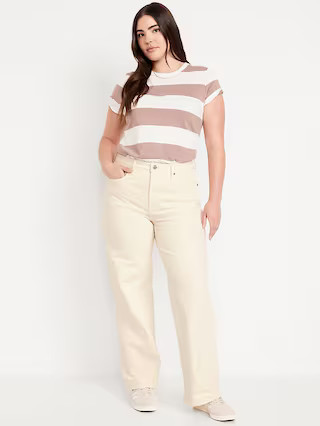 Extra High-Waisted Sky-Hi Wide-Leg Jeans | Old Navy (US)