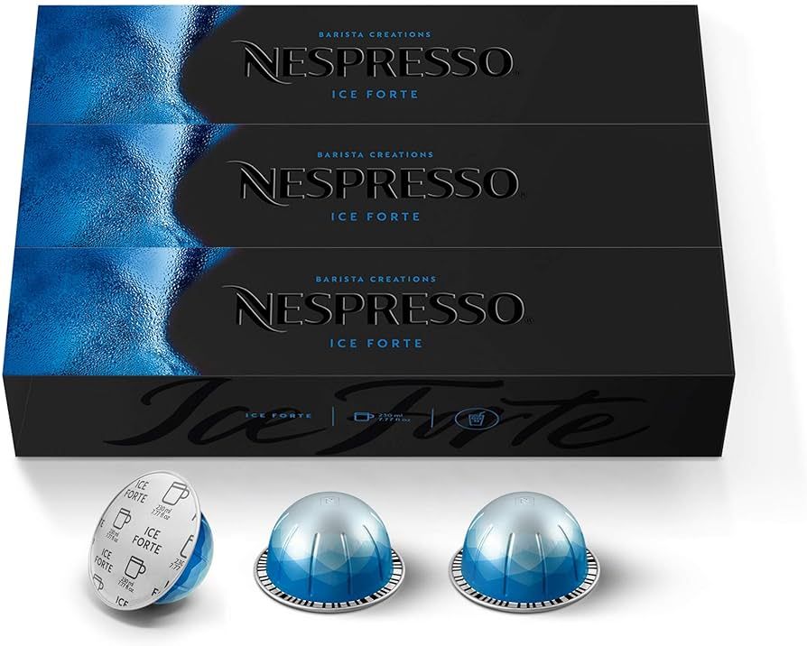 Nespresso Capsules VertuoLine, Iced Coffee, Iced Forte, 30 Count, Brews 7.77 Ounce (VERTUOLINE ON... | Amazon (US)