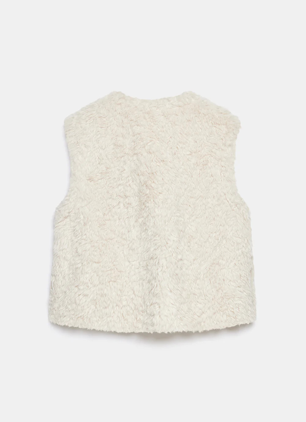 Cream Faux Fur Gilet | Mint Velvet
