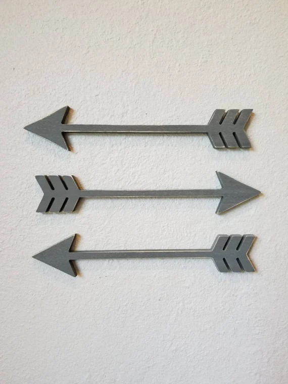 Arrow Decor, Arrows, Wood Arrow, Arrow Sign, Arrow Wall Decor, Arrow Wall Art, Wooden Arrows, Nur... | Etsy (US)