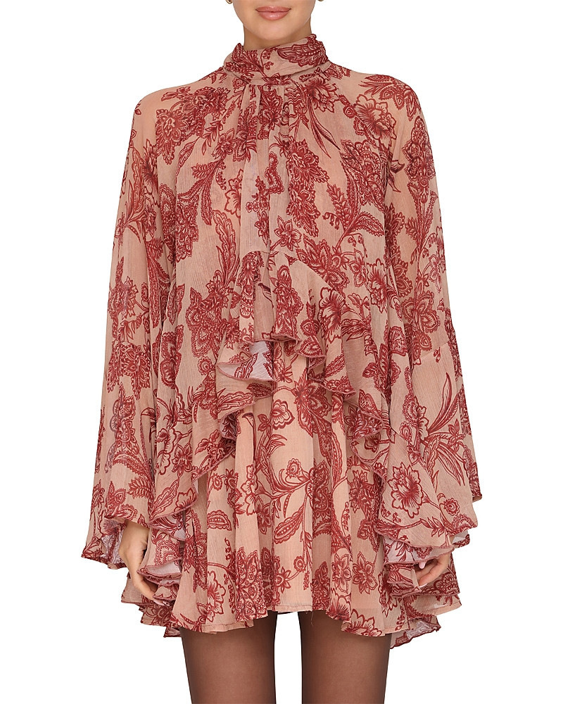 Avec Les Filles Ruffled Mini Dress | Bloomingdale's (US)