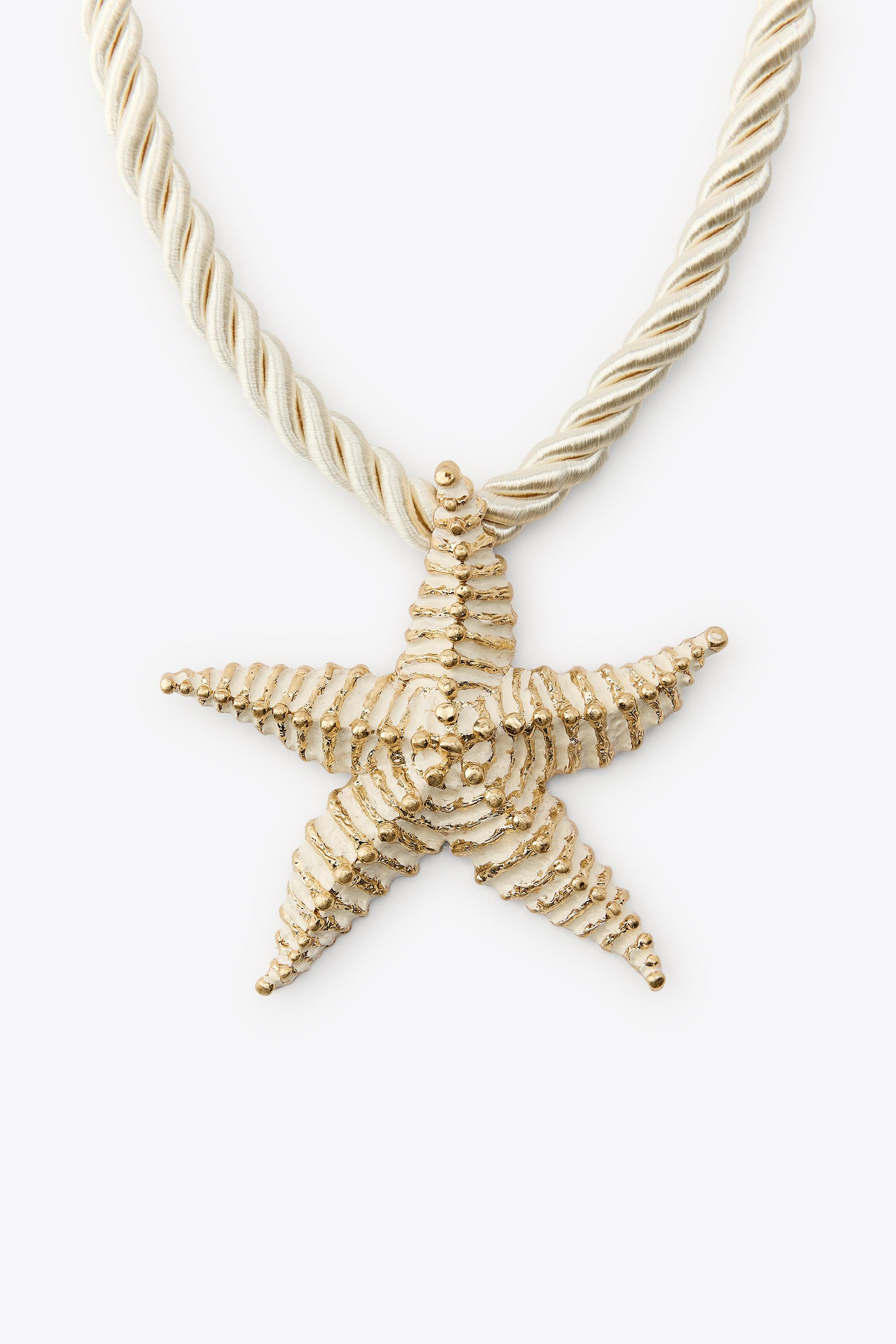 STARFISH CORD NECKLACE | Zara US