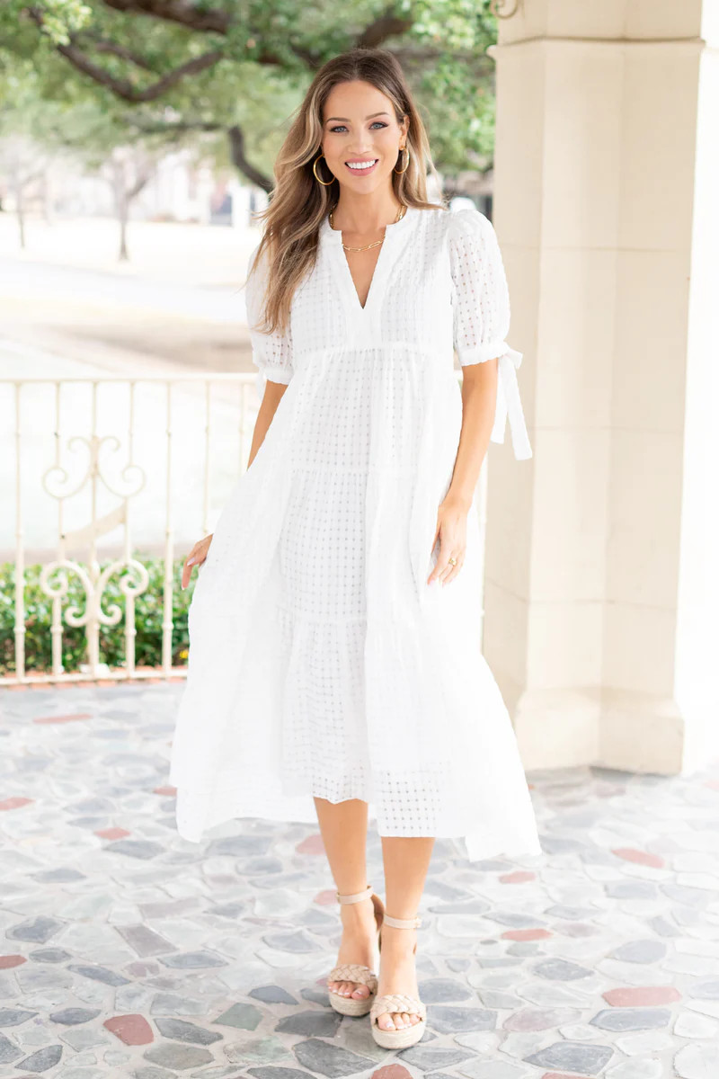 Emery Dress- White | Avara