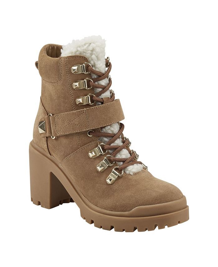 Marc Fisher Women's Nature Lug Sole Heeled Hiker Booties & Reviews - Boots - Shoes - Macy's | Macys (US)