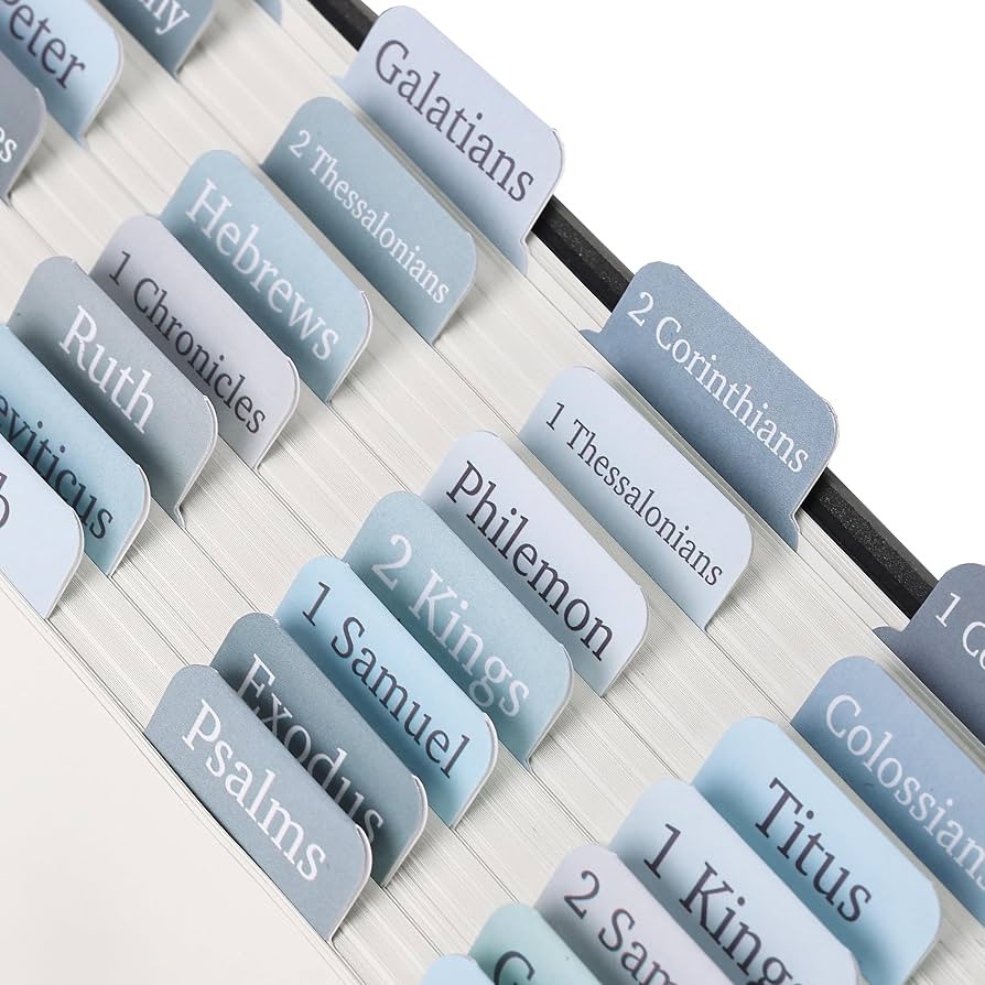 Mr. Pen- Laminated Bible Tabs, 75 pcs, Easy-to-Read & Apply | Amazon (US)